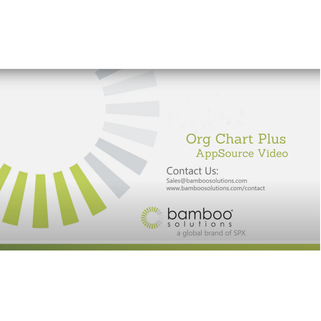 Org Chart Plus AppSource Video