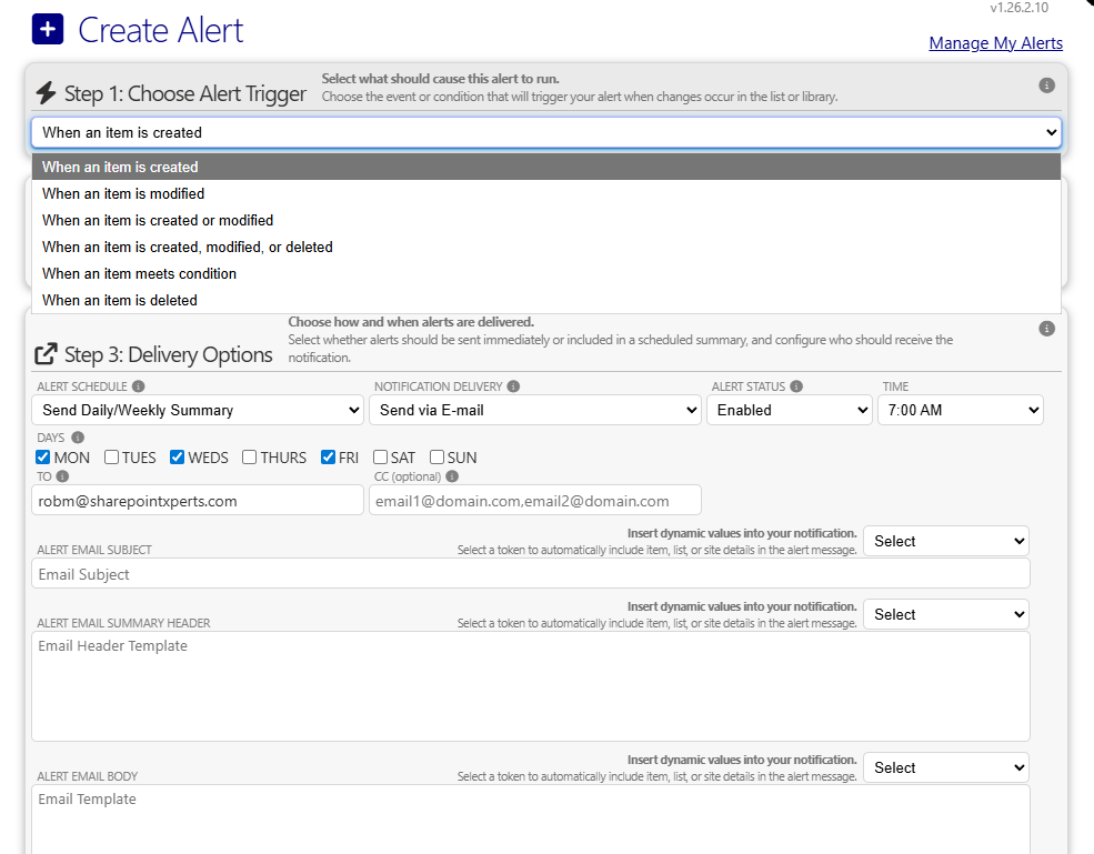 Alert Me by Bamboo Screenshot for Alert Me by Bamboo