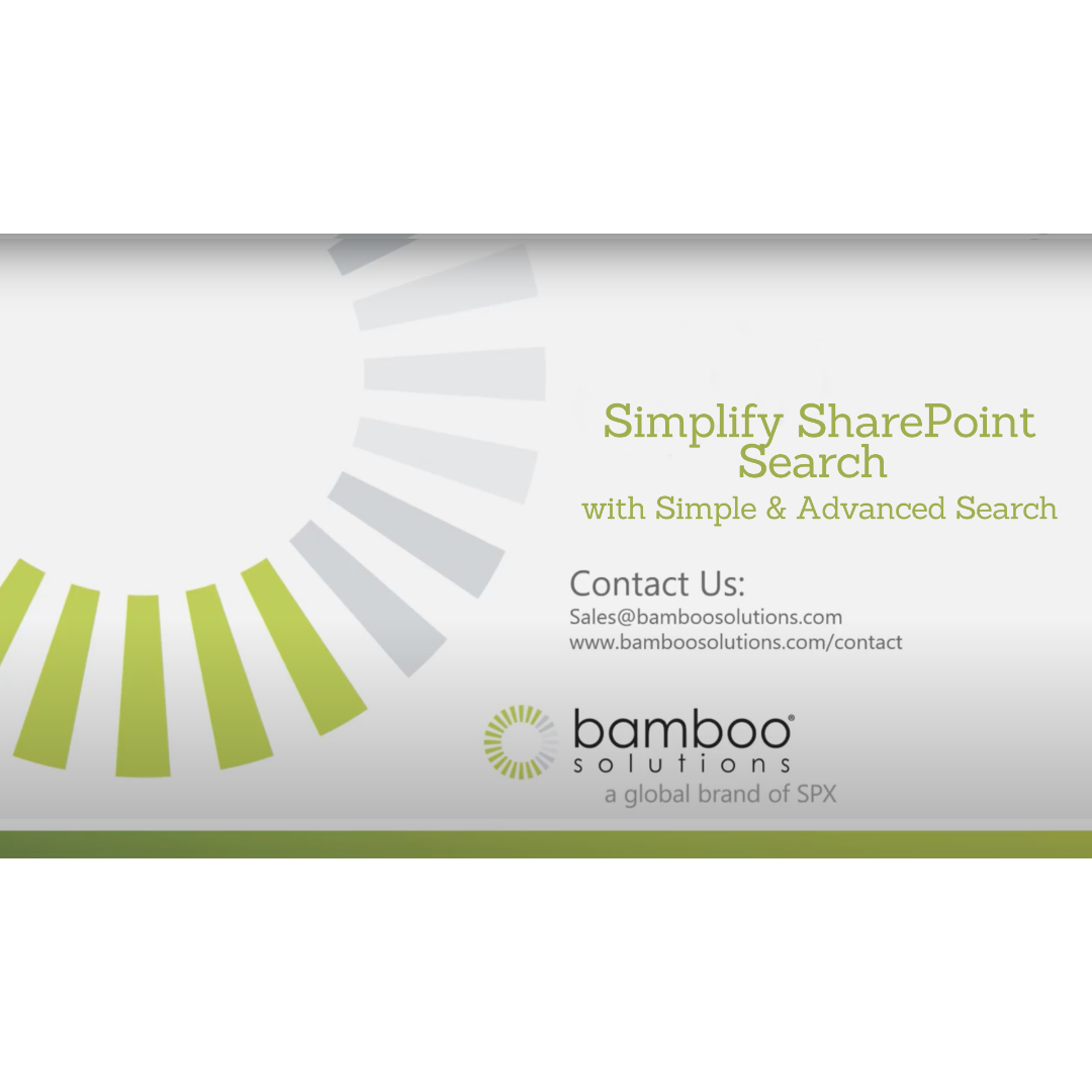 Modern SharePoint Search Tools | Simple & Advanced Search
